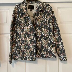 Lucky Brand Floral Denim Jacket